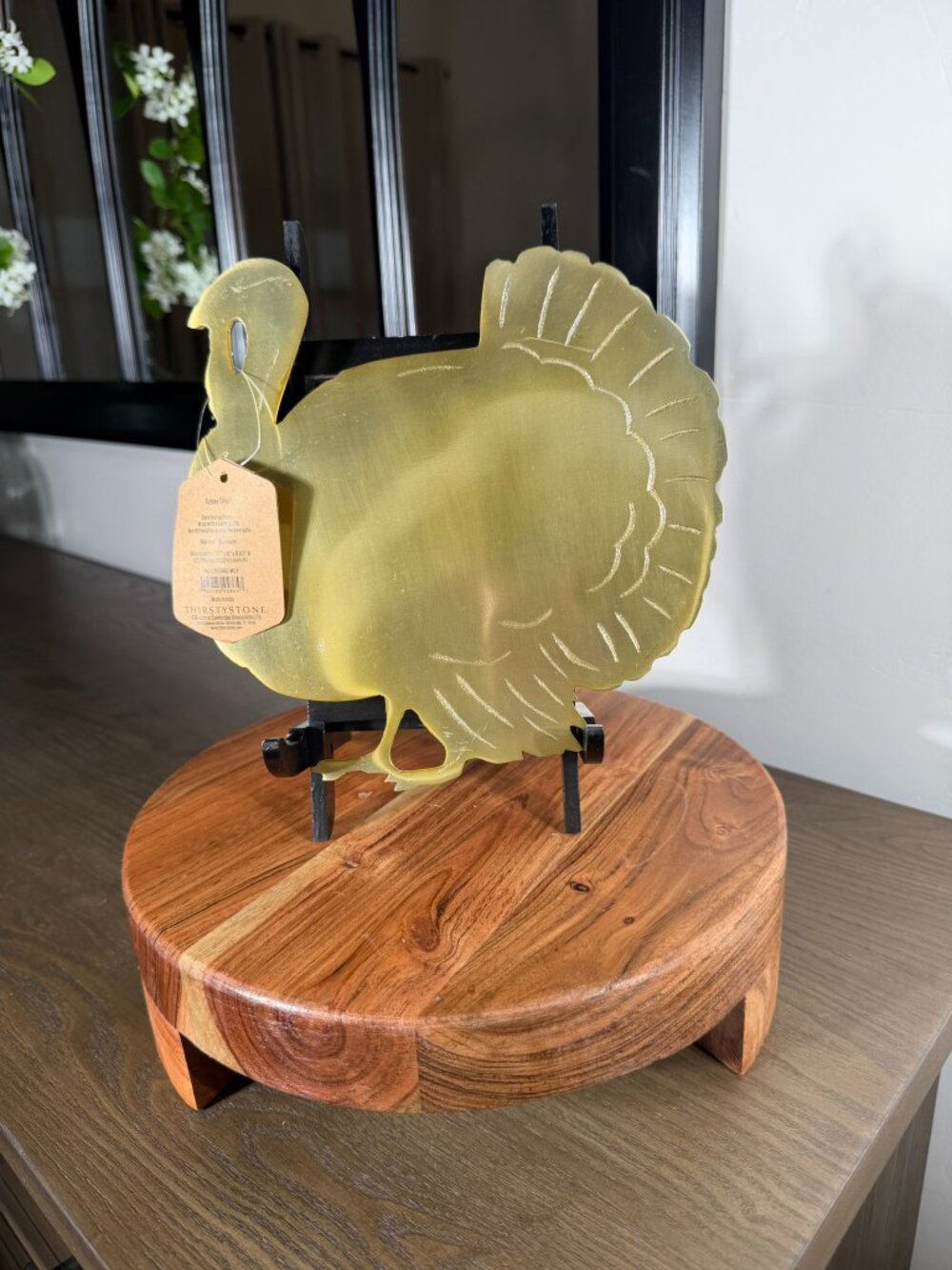 Solid Brass Turkey Trivet – Vintage Style Thanksgiving Kitchen Decor - NWT